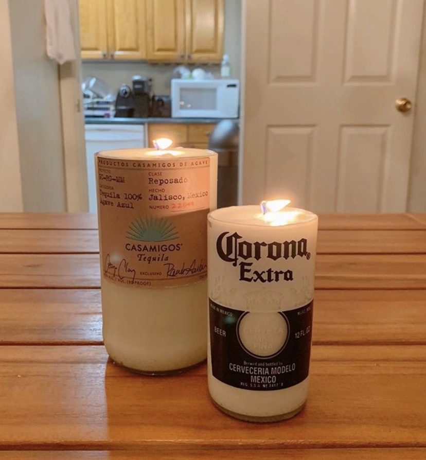 Candle in bottle